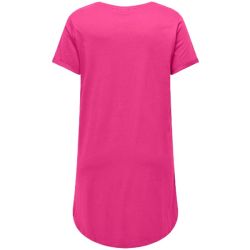 Pink T-Shirt Kjole i plussize