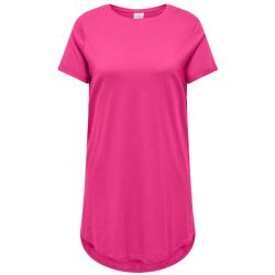 Pink T-Shirt Kjole Økologisk Bomuld