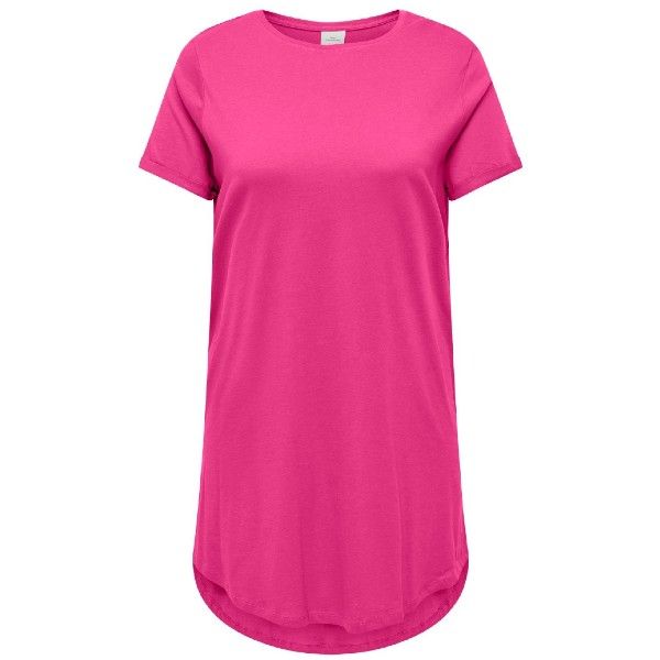 Pink T-Shirt Kjole Økologisk Bomuld