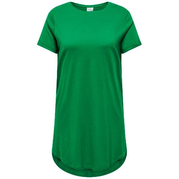 Grøn T-Shirt Kjole Økologisk Bomuld