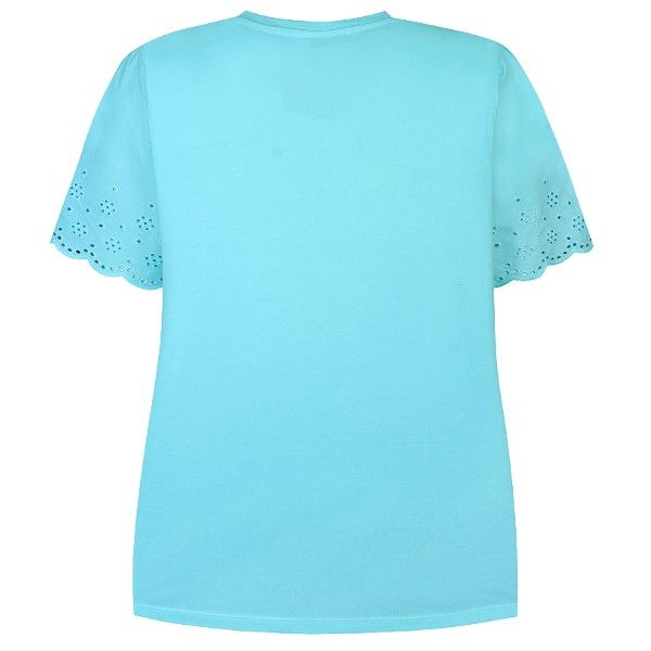 Sød ensfarvet Zhenzi T-shirt turkis
