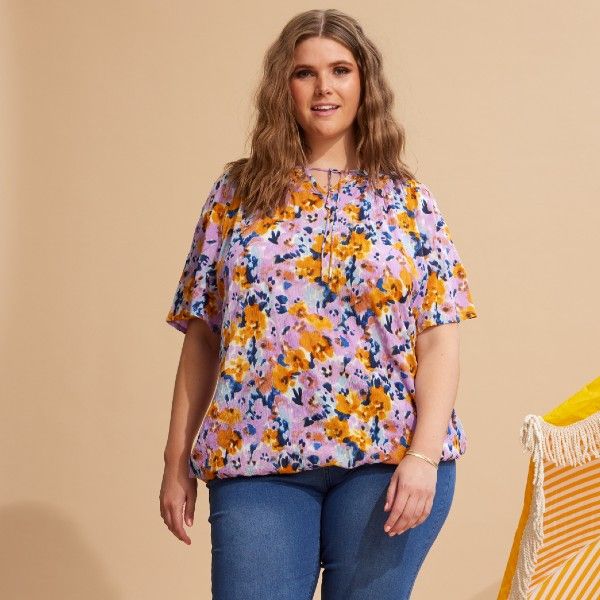 Kalani Viskose Bluse fra Zhenzi 200313