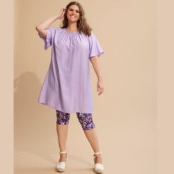 Lavendel Emerie Tunika fra Zhenzi
