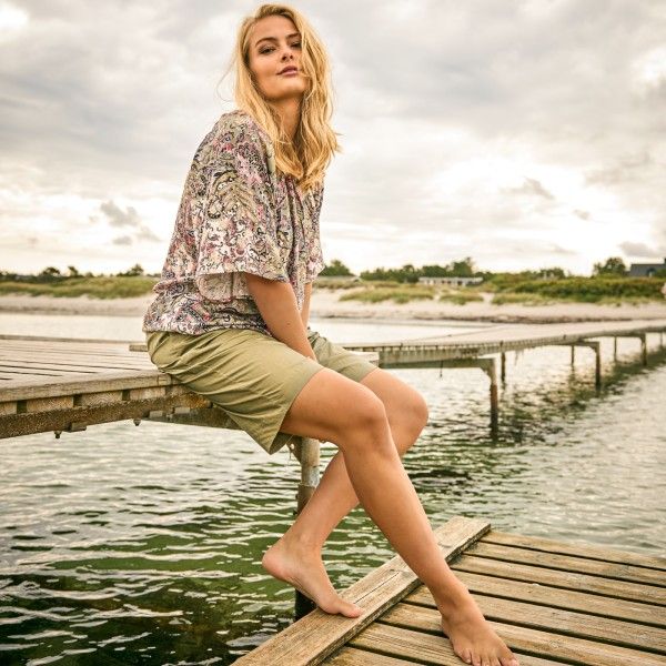 Zoey Demi Top i ren viskose