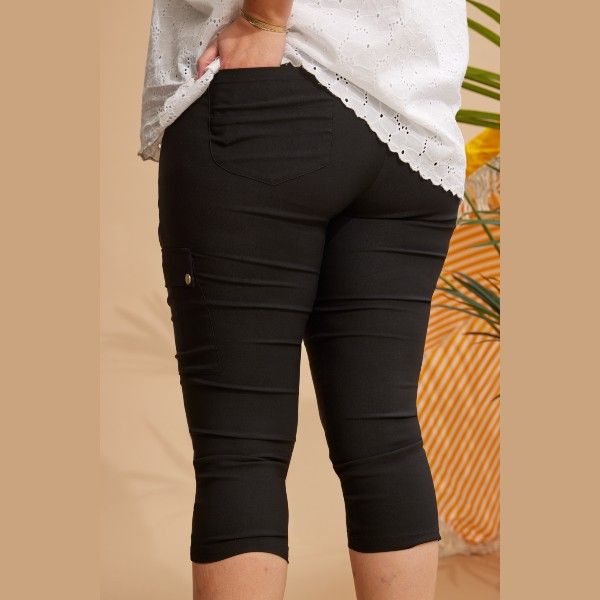 Sort Twist Capri buks fra Zhenzi bagfra