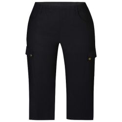 Sort Twist Capri buks med cargo lommer
