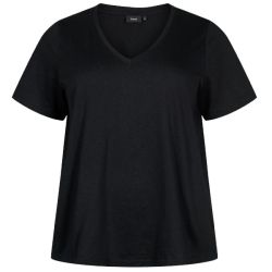 Kortærmet Basis T-shirt Plussize Sort