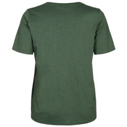 Kortærmet Basis T-shirt Grøn bagfra