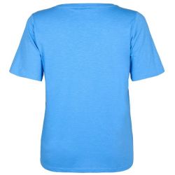Kortærmet Basis T-shirt Blå bagfra