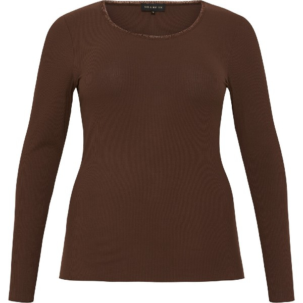 T-Shirt Lange Ærmer Brun NO. 1 by OX 61718 - størrelse XL (54-56)