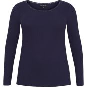 T-Shirt Lange Ærmer Mørk Navy Blå NO. 1 by OX
