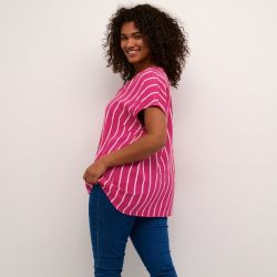 KCsida Bluse fra Kaffe Curve med god længde bagpå