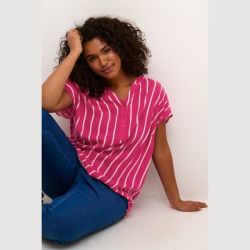 Viskose Bluse fra Kaffe Curve