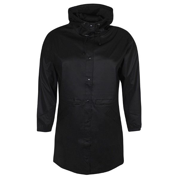 Sort Regnjakke i let materiale fra Zhenzi