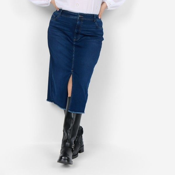 Mørkeblå DenimNederdel fra Wasabi