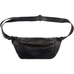 Stor Bumbag i sort skind