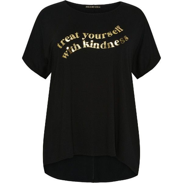 Sort T-shirt fra NO. 1 by OX med tekst 62742