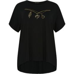 Sort T-shirt fra NO. 1 by OX med print