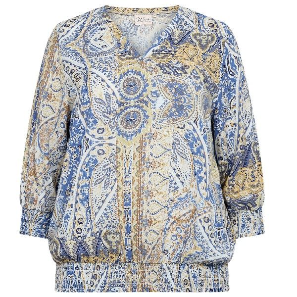 Gloria Bluse fra Wasabi med smockærmer