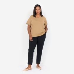 Sabina T-Shirt fra Wasabi i Mokka