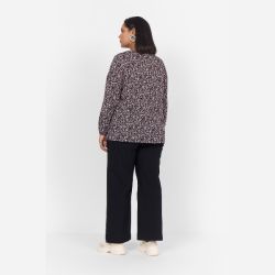 Jacquelin Bluse med Økogisk Bomuld bagfra