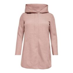 Flot overgangsjakke fra ONLY Carmakoma Mocha Mousse front