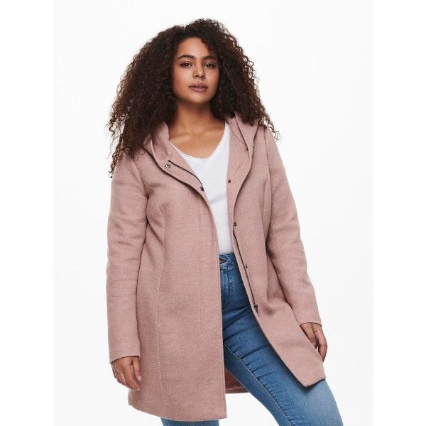 Flot overgangsjakke fra ONLY Carmakoma Mocha Mousse