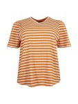 Stribet Ninette T-Shirt i plussize