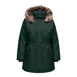 Olivengrøn Parka Coat fra Only Carmakoma til de kolde vinterdage