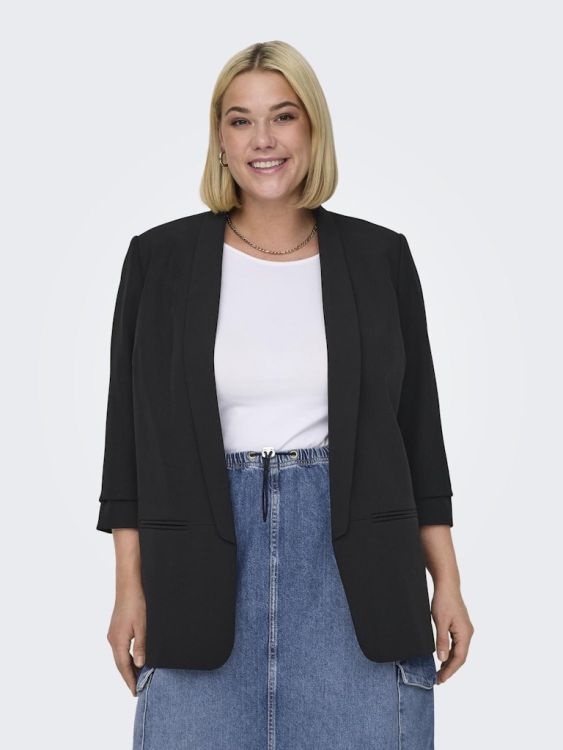 Chik sort blazer i plussize