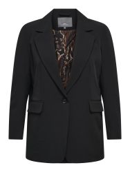 Elegant sort blazer i plussize