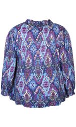 Farverig Zhenzi bluse - Etnisk print