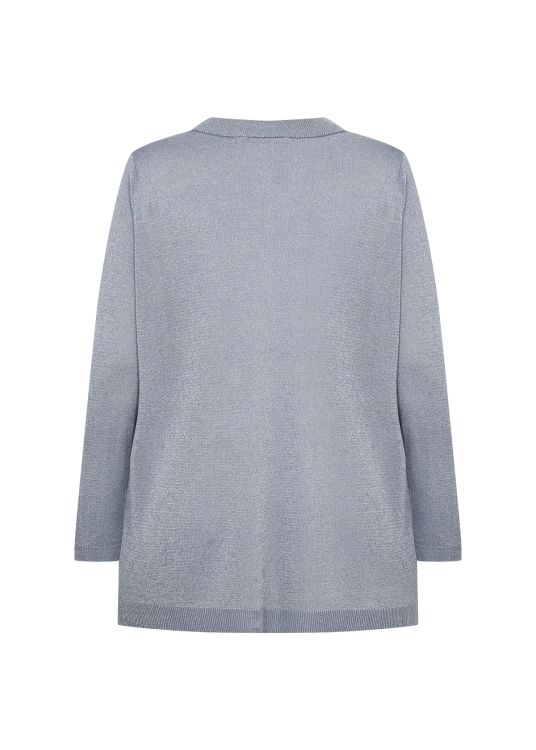 Elegant lyseblå striktrøje, plusstørrelse