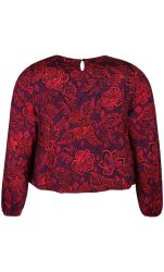 Dell bluse fra Zhenzi – Smuk viskosebluse med feminint print