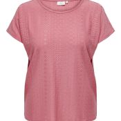 Blød koral T-Shirt i åndbart mesh 