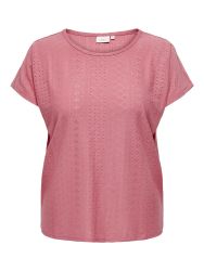 Blød koral T-Shirt i åndbart mesh 