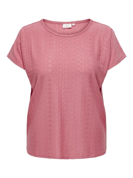 Blød koral T-Shirt i åndbart mesh 