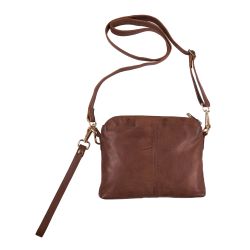 Crossbody clutch i goat lether