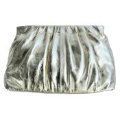 Festlig Taske Light Gold Metallic i lammeskind