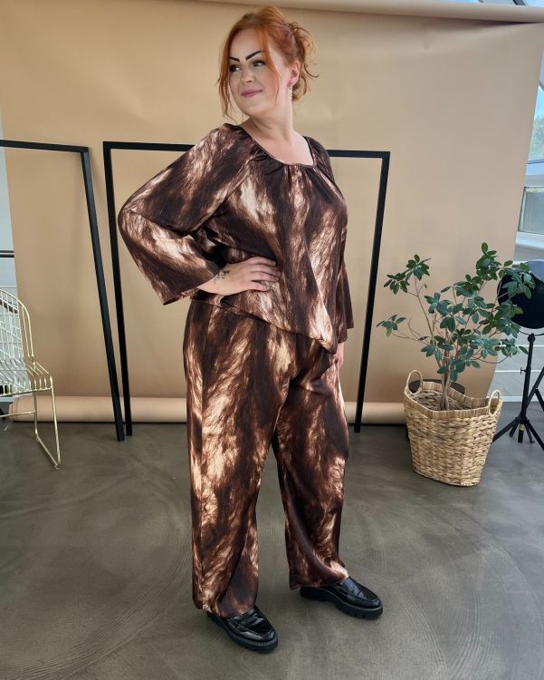 Bluse med 3/4 ærmer fra No. 1 by OX