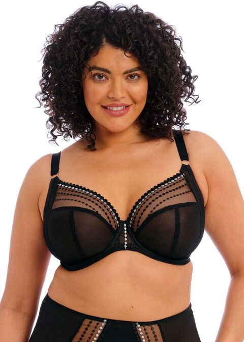 Sort Elomi Fullcup BH med elegant design og støtte til store størrelser