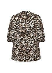 Stilfuld leopardprint Bluse fra Wasabi