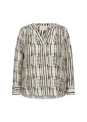 Wasabi bluse med subtilt stribemønster for et sofistikeret look
