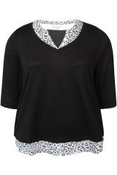 Blød og behagelig pullover med elegante dyreprintdetaljer