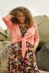Zhenzi Bolero Cardigan Coral
