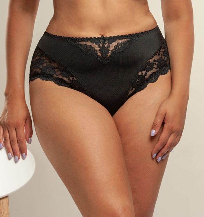 Sort Midi Trusse med Blonde