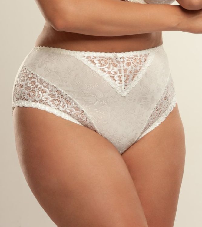 Midi Trusse med Blonde i whisper white