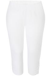 Zhenzi Knickers Leggings hvid plussize