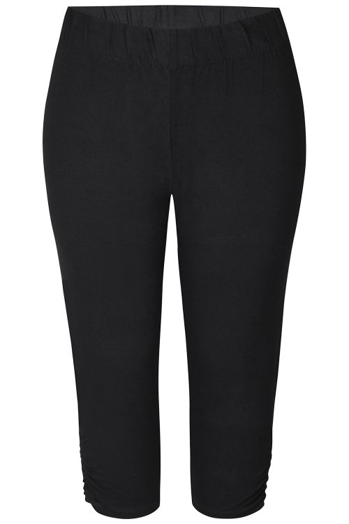 Strækbare jersey-leggings med 3/4-længde