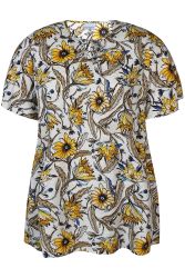 Hayu Tunika i Blomsterprint – Let og Behagelig